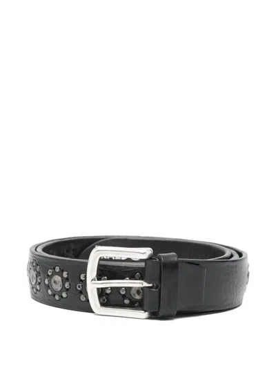 Eraldo Embellished-buckle Belt In Black