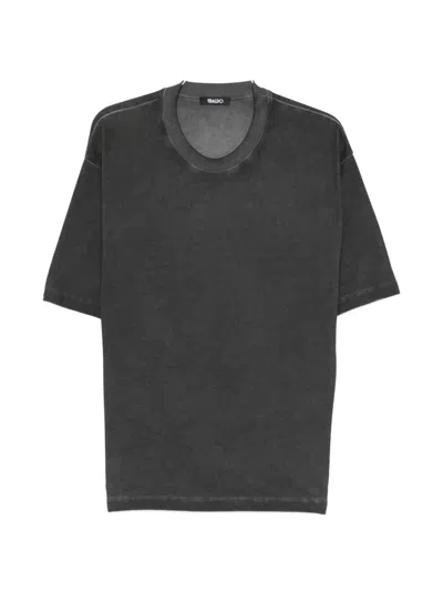 Eraldo Faded-effect Round-neck T-shirt In Black