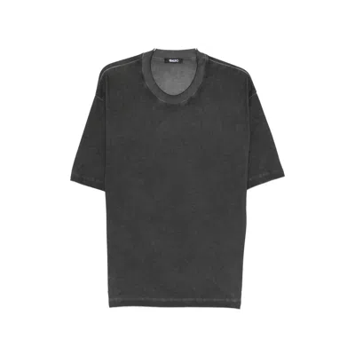 Eraldo Faded-effect Round-neck T-shirt In Black