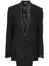 Eraldo Herringbone-pattern Suit In Black