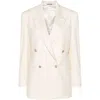 Eraldo Double-breasted Blazer In Beige