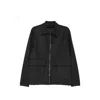 Eraldo Zip-up Flap-pocket Jacket In Black