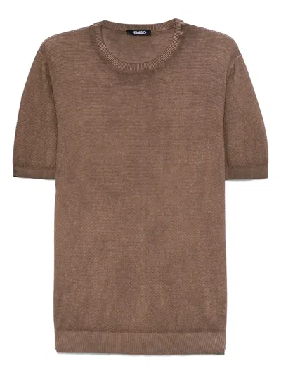 Eraldo Knitted T-shirt In Brown