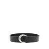Eraldo Leather Belt In Gray