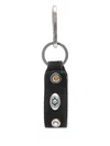 Eraldo Leather Keyring In Black