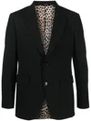Eraldo Notched-lapel Single-breasted Blazer In Black