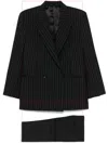 Eraldo Pinstriped Suit In Black