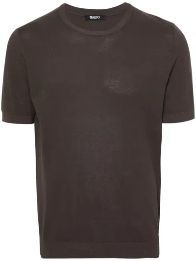 Eraldo Piqué Cotton T-shirt In Brown