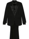 Eraldo Raw-cut Suit In Black