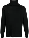Eraldo Roll-neck Wool-blend Jumper In Black