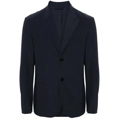 Eraldo Single-breasted Blazer In Blue