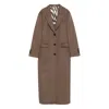 Eraldo Single-breasted Coat In Brown
