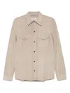 Eraldo Suede Shirt In Neutrals
