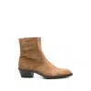 Eraldo Suede Side-zip Cowboy Boots In Multi