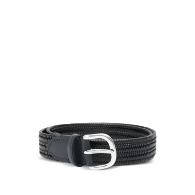 Eraldo Woven Belt In Blue