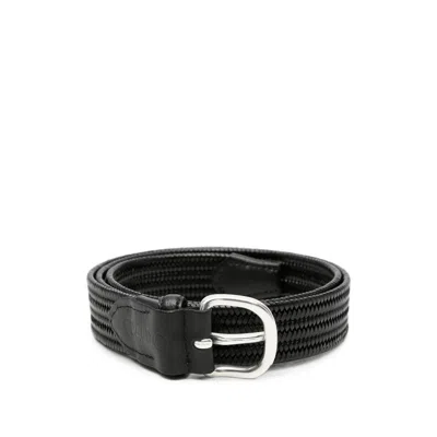 Eraldo Woven-design Buckle-fastening Belt In Black