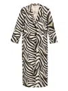 Eraldo Zebra-print Coat In Animal Print