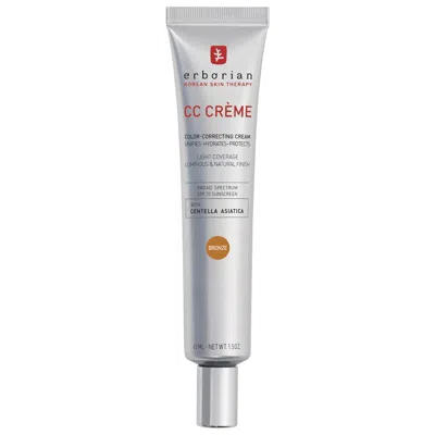 Erborian Cc Cream Color-corrector For Natural Luminous Finish With Korean Centella Asiatica Extract Bronze 1. In Brown
