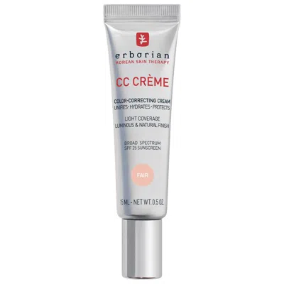 Erborian Cc Cream Color-corrector For Natural Luminous Finish With Korean Centella Asiatica Extract Fair 0.5  In Nude
