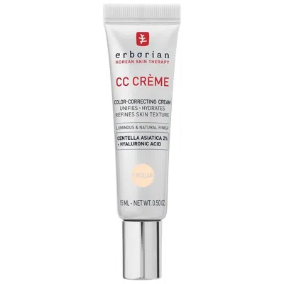 Erborian Cc Cream Color-corrector Travel Size (various Shades) In Porcelain