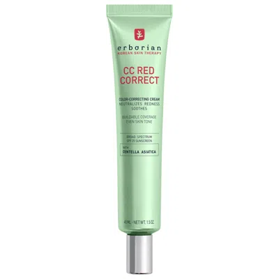Erborian Cc Red Correct Green Color-corrector Spf 25 To Cover Redness, With Korean Centella Asiatica Extract 