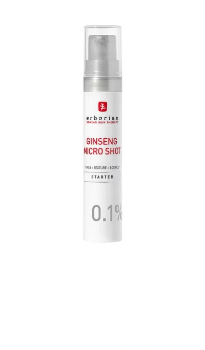 Erborian Ginseng Micro Shot Starter 0.1% Skin-refining Serum With Korean Ginseng And Collagen In Transparent