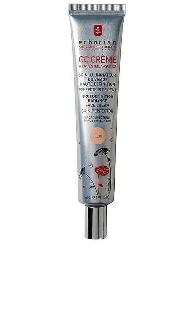 Erborian Travel Cc Cream Buildable Tinted Color Corrector With Spf 25 In Clair