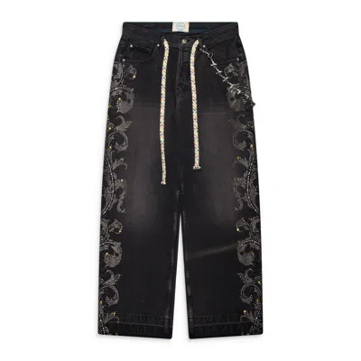 Ercole Studio Chained Denim Jeans Black