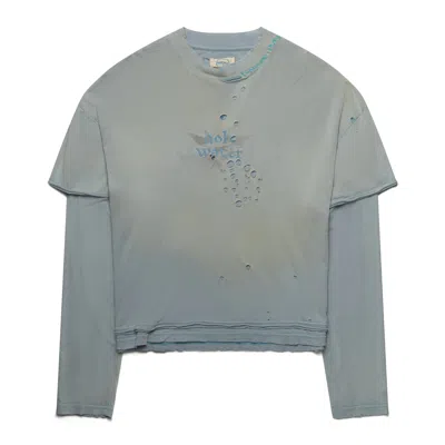 Ercole Studio Holy Water Double Layer Boxy Tee Baby Blue