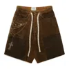 Ercole Studio Pathwork Corduroy Shorts Brown In Brown