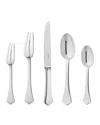 Ercuis Brantome Silver Plated 5-piece Flatware Place Setting In Silver