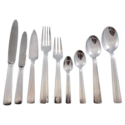 Pre-owned Ercuis Chantilly By  Silverplate Flatware Set 12 Dinner Service 114 Pcs French