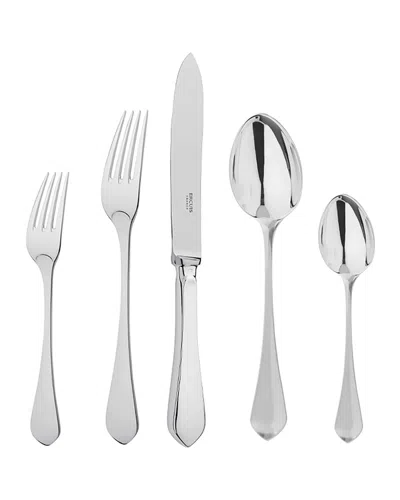 Ercuis Citeaux 5-piece Flatware Place Setting In Silver