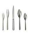 Ercuis Equilibra Five-piece Stainless Steel Flatware Set In Silver