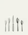 Ercuis Equilibra Five-piece Stainless Steel Flatware Set In Silver