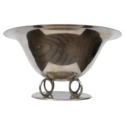 Pre-owned Ercuis French Art Deco Fruit Bowl By , 1930s In Silver
