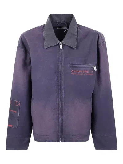 Erd - Enfants Riches Deprimes Chapitre Xxi Moleskin Work Jacket By Erd In Blue