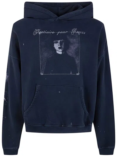 Erd - Enfants Riches Deprimes "vestiaire Pour Dames" Hoodie In Blue
