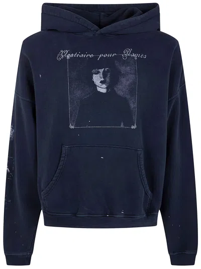Erd - Enfants Riches Deprimes "vestiaire Pour Dames" Hoodie In Blue