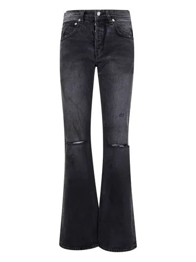 Erd - Enfants Riches Deprimes Wider Flare Leg Jeans In Gray