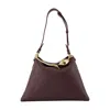 Erdem Bloom Large Shoulder Bag  Leather Brown In 棕色的