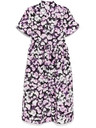 Erdem Kleid Mit Grafischem Print In Schwarz