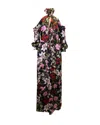 Erdem Anora Cold-shoulder Gown In Floral Print Silk In Multi