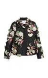 Erdem Appliquéd Single-breasted Jacket In Black