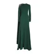 Erdem Long-sleeve Gown In Green