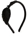 Erdem Beaded Headband In Black