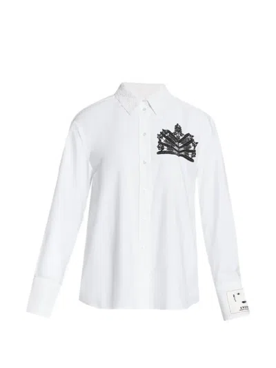 Erdem Bead-embellished Shirt In White