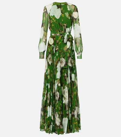 Erdem Belted Floral Gown