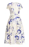 Erdem Belted Midi Dress In White