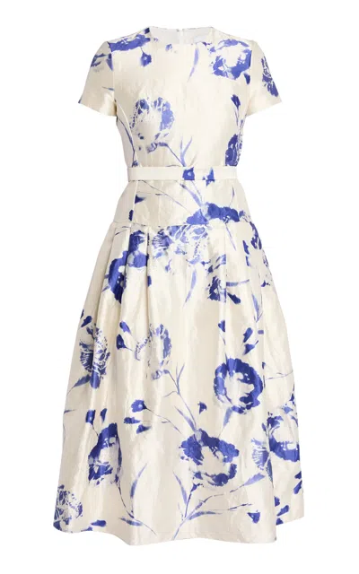 Erdem Belted Midi Dress In White